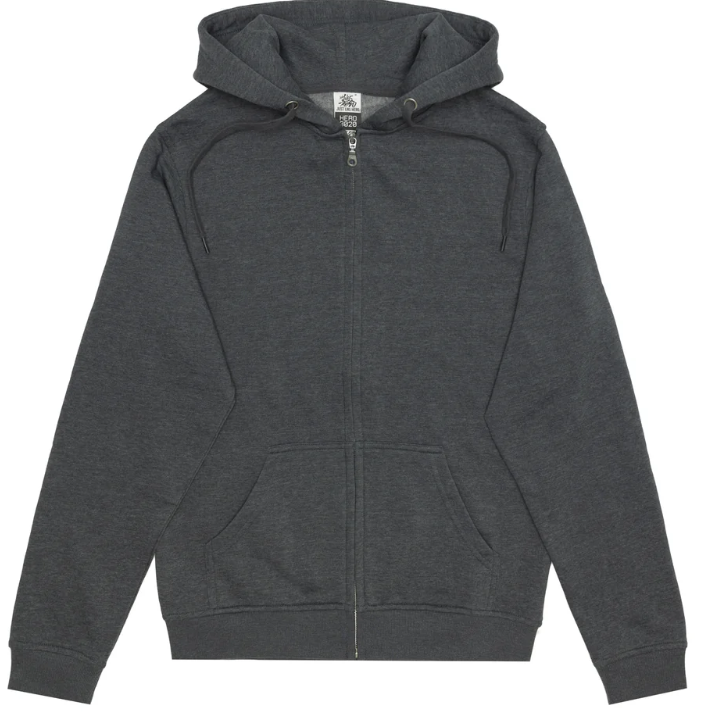 Hoodie - Full Zip - Dark Heather (grey)