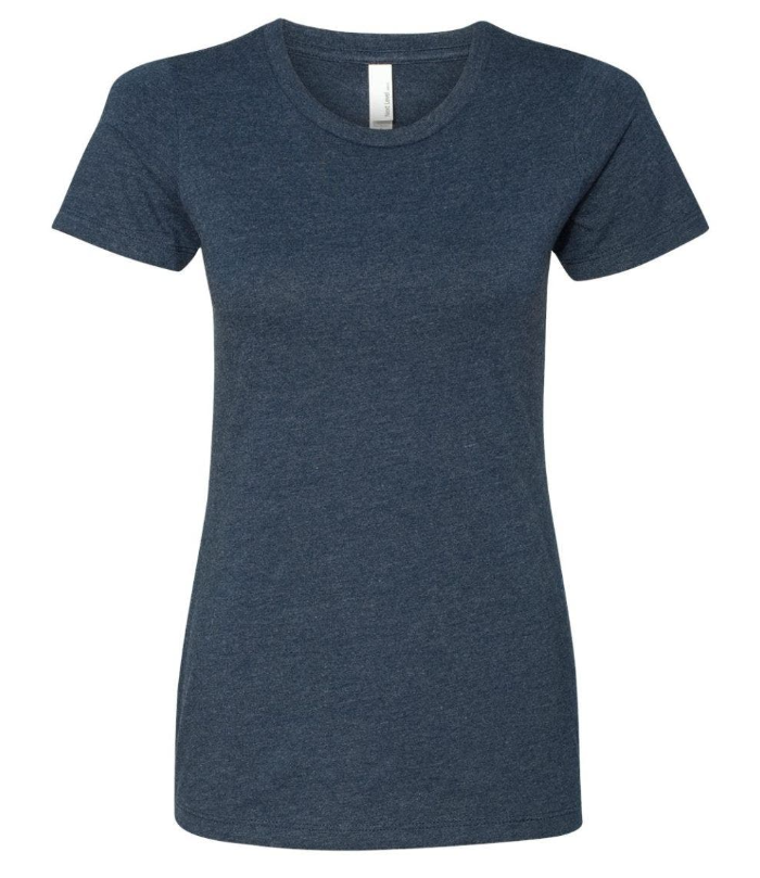 T-Shirt - Next Level Short Sleeve CVC - Women's - Navy