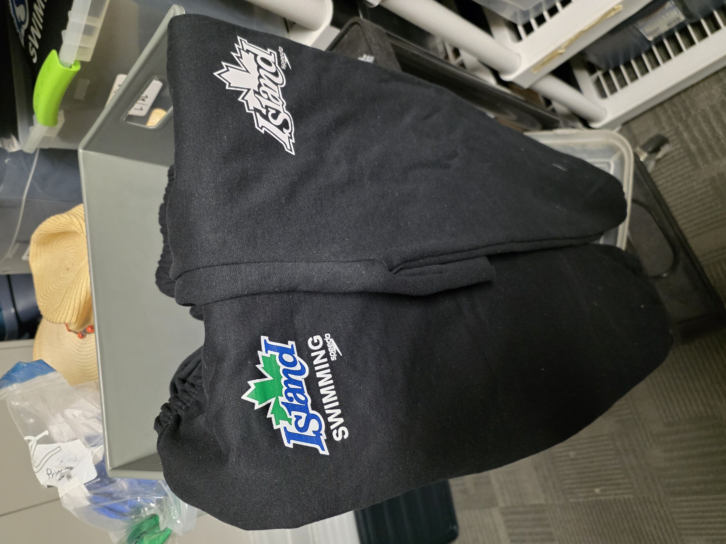  Black Island Swimming track pants with logo