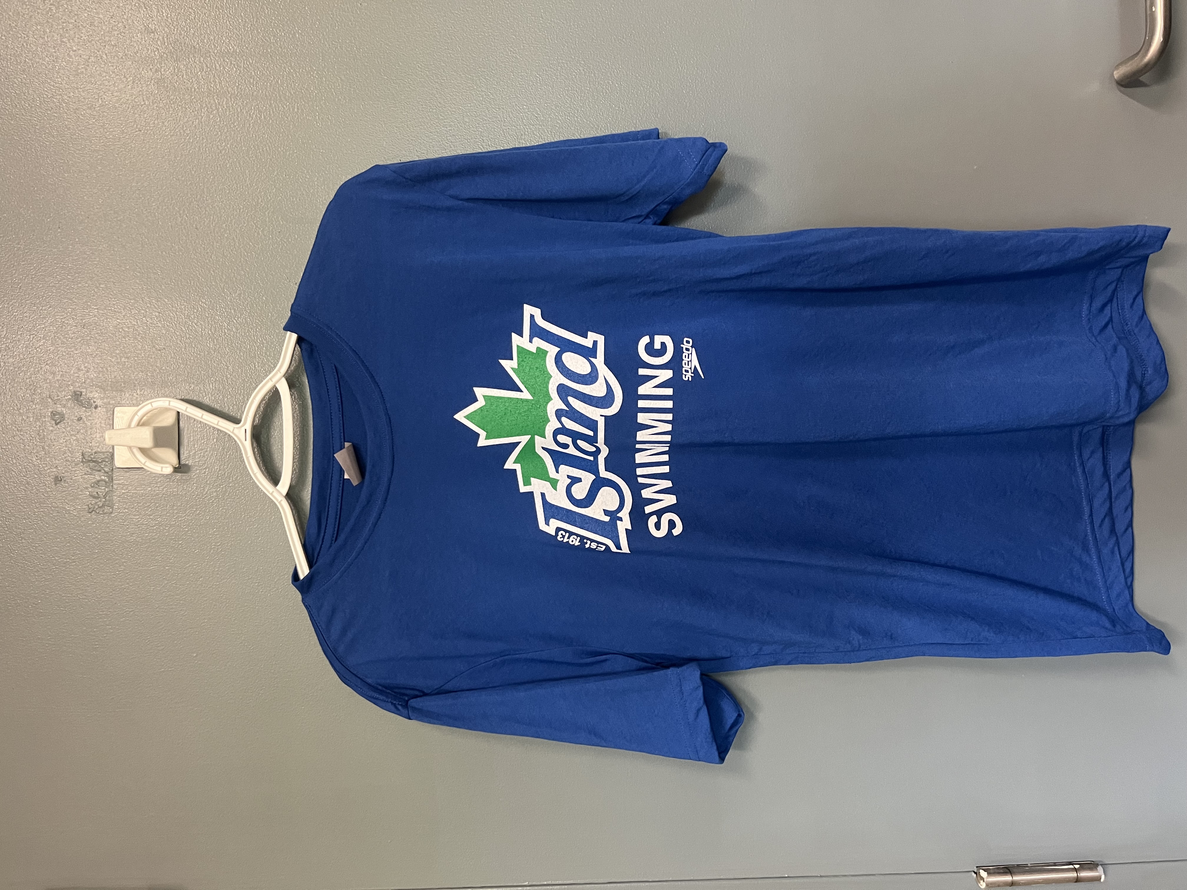 Blue Island Swimming team T-Shirt with colour logo 