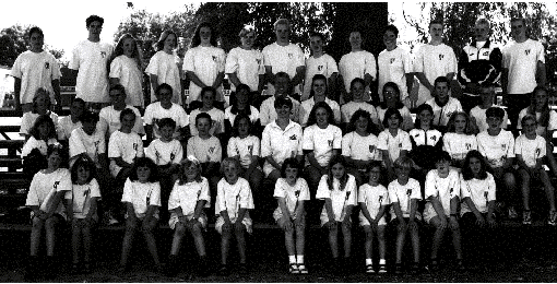 1997 CATS (Coach James Whynacht sitting center behind Elaine Thompson.