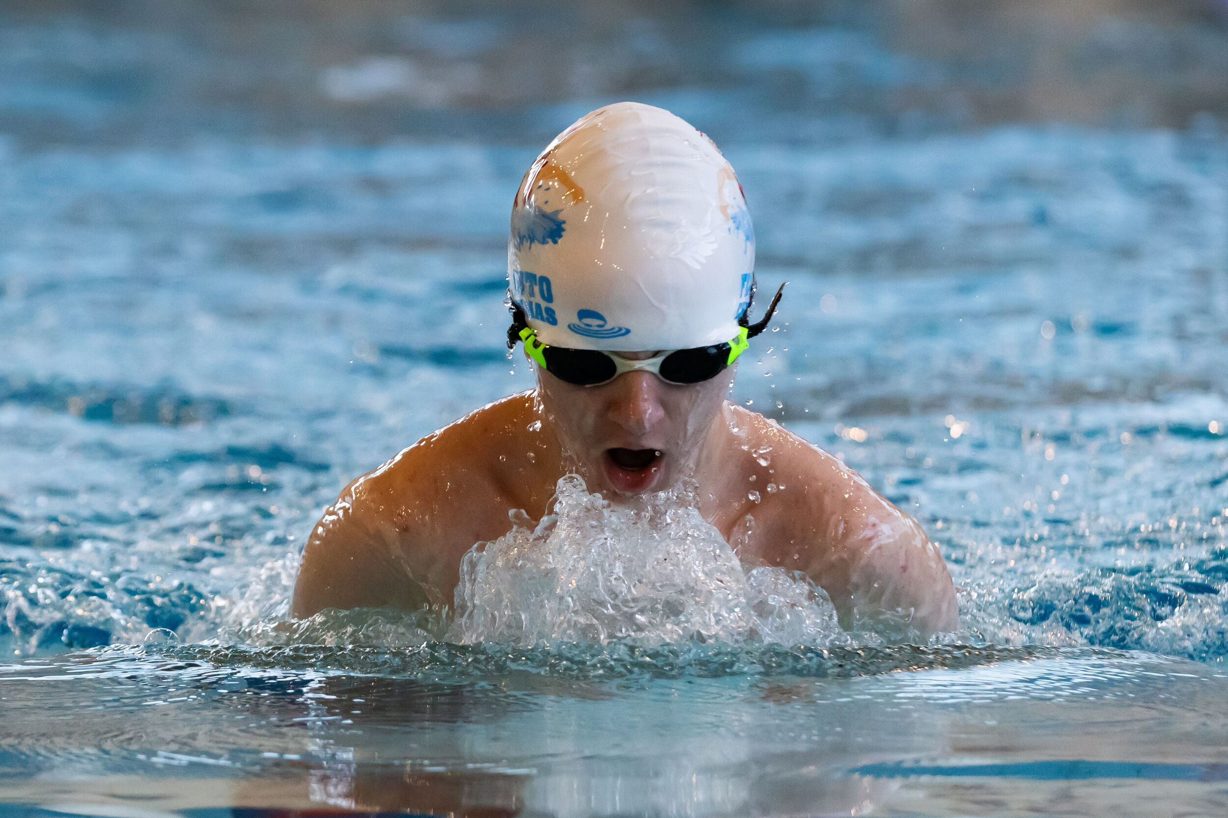 Cape Breton Dorados swimmer competing