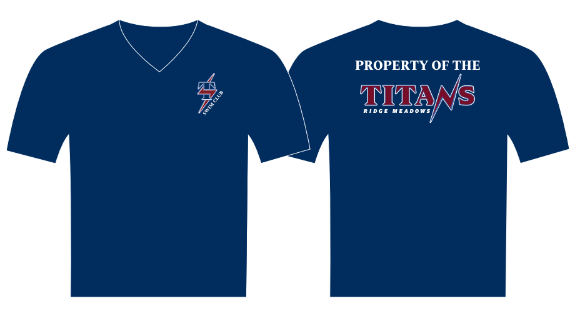 Parents V-Neck "Property of the Titans" T-shirt