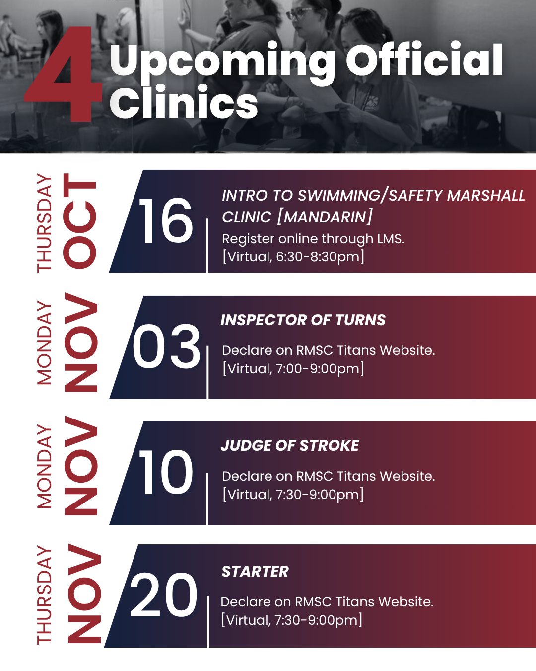 Officials Clinic: Judge of Stroke [Nov 10th] image