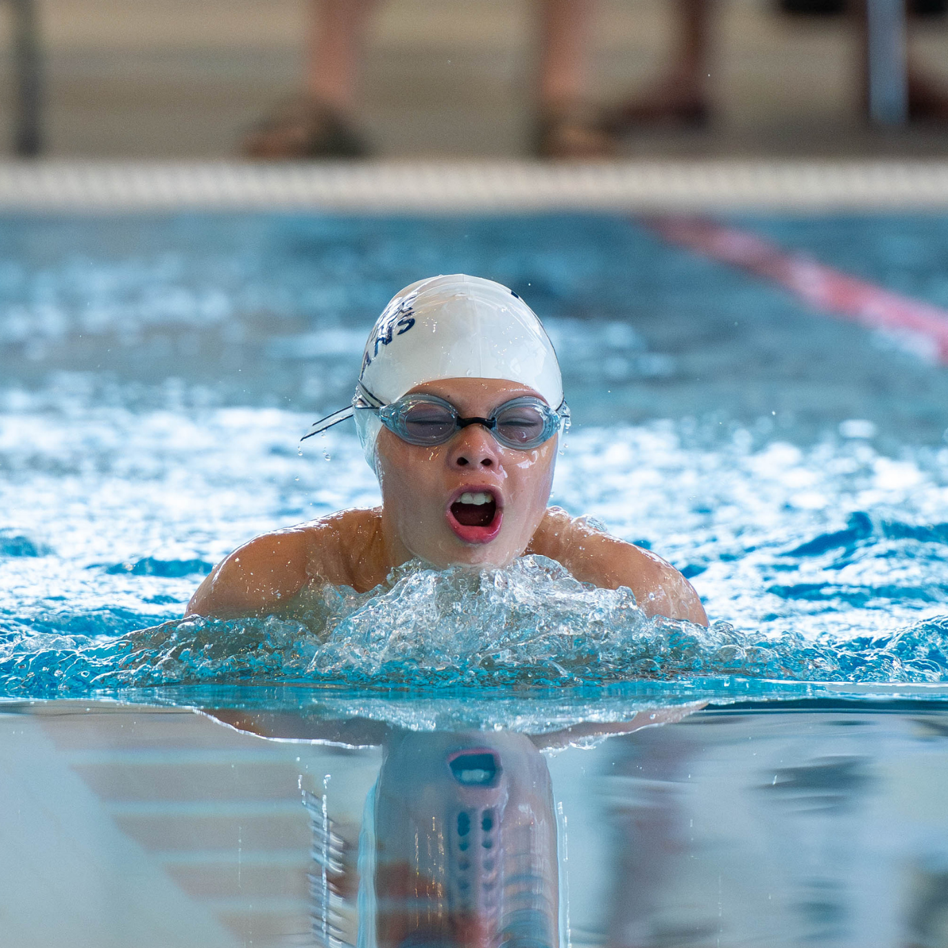 Halifax Trojan swimmers preparing to race