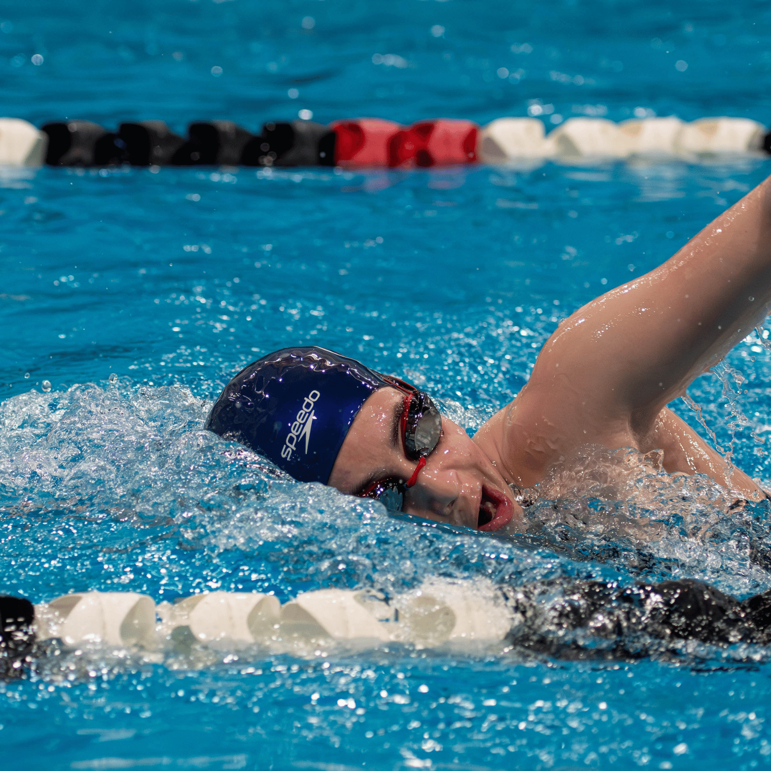 Halifax Trojan swimmer in the pool