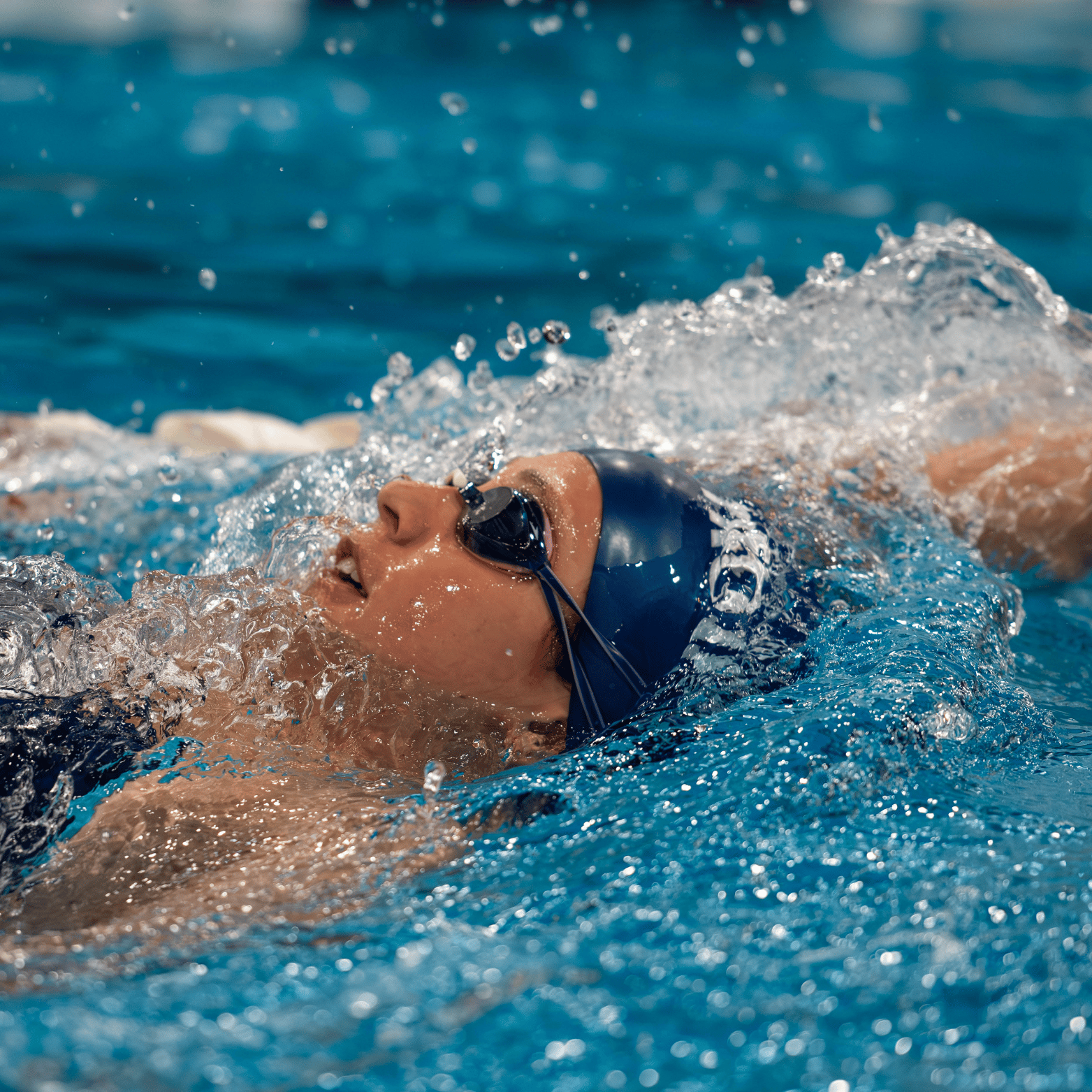 Halifax Trojan swimmer training in the pool