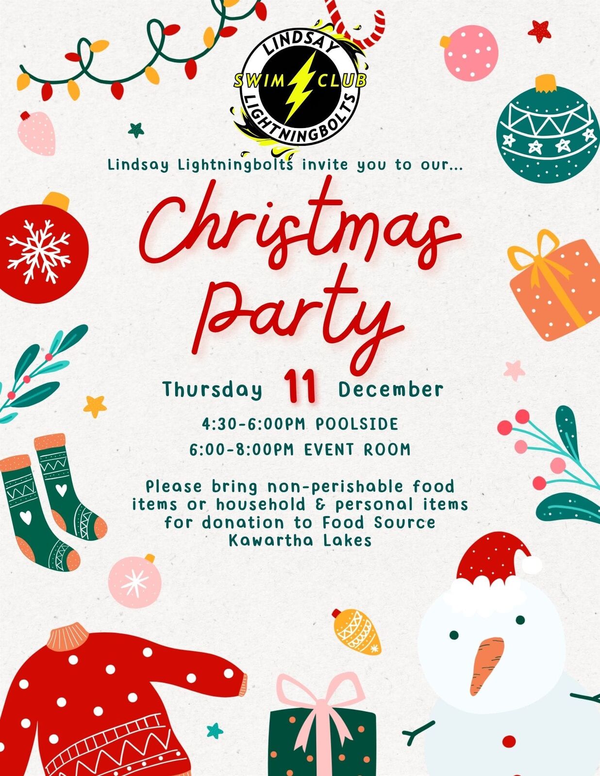 2025 LLSC Christmas Pool Party & Potluck image