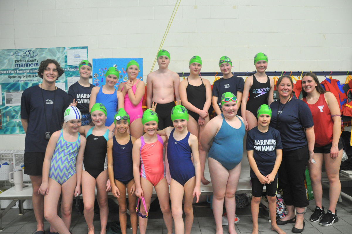 Pictou County Mariners Nova Tech swimmers
