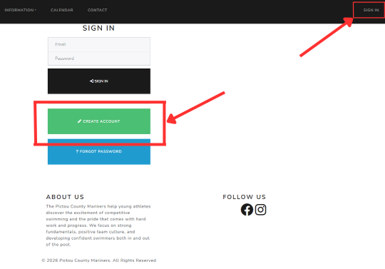PoolQ Create Account screen