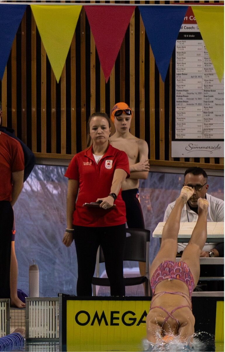 Summerside Dolphins Swim Club officials on deck