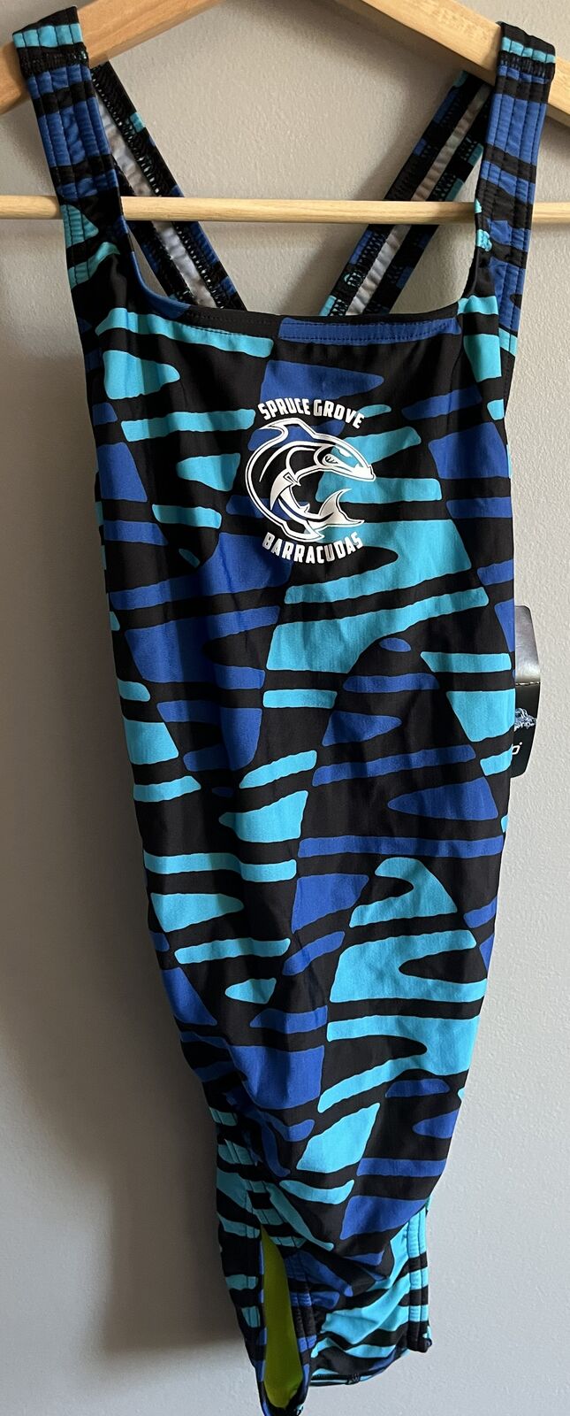 L: Speedo Endurance Super Pro Back Blue Disco