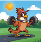 Swim Fit Weightlifting Hawk