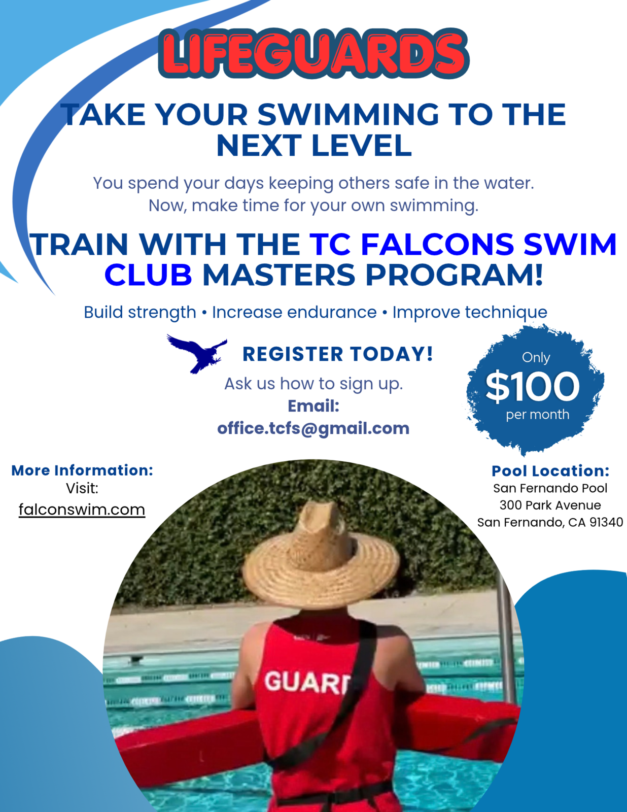 Lifeguard Masters Training Flyer